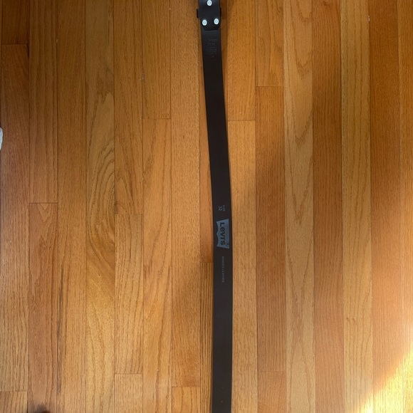 Black Leather Levi Belt Men’s 32 Waist - Picture 4 of 4